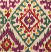 MANUEL CANOVAS Boheme Ikat Green Central Asian Remnant New