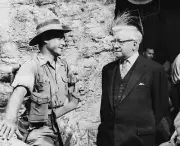Lord Herbert Morrison President British Board Film Censors Chatting A 1960 PHOTO