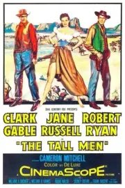 The Tall Men poster Clarke Gable Jane Russell Robert Ryan 1955 Old Movie Photo