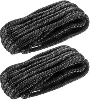 Boat Dock Lines: 3/8" x 20' Double Braided Nylon Dock Line, Marine-Grade with...