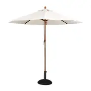 Bolero Round Outdoor Umbrella 3m Diameter Cream - Outdoor Umbrellas (CB516) - CB516