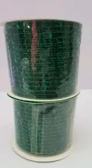 Green Mesh Ribbon 2.5in Wide 9ft Length