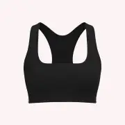 Leakproof Sports Bra - Black by MUMMA MILLA | the memo