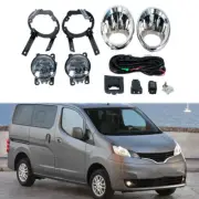 For Nissan NV200 1Set Front Bumper Fog Lamp Light Wires Switch Cover Frame Cap
