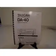 tascam da-40 owner operator manual digital audio tape deck