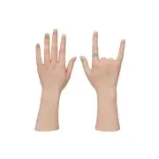 Realistic Silicone Hands, Mannequin Hands Female Silicone Model Fake Hands wi...
