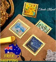 Brand New Metal Bookmark Classic Painting Van Gogh Claude Monet Book Marker