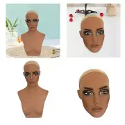 Wig Holder Mannequin Head with Makeup for Displaying Jewellery