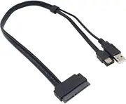 jingfei 2.5 inch Drive SATA 22Pin to eSATA Data USB Powered Cable Adapter for Optimized for SSD, Support UASP SATA IIIEC-SSHD