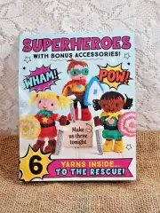 Let's Knit Kit Superheroes With Bonus Accessories & Patterns & Yarn