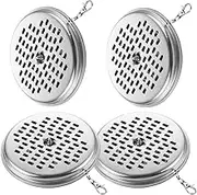 Esforzarse 4 Pcs Stainless Steel Mosquito Spool Holder Mosquito Coil Tray, Mosquito Coil Holder, Hangable Mosquito Coils Holders(Silver)