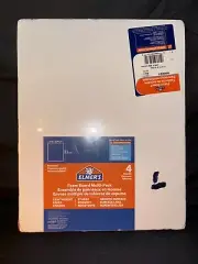 Elmer's Pre-Cut Foam Boards 11" x 14" x 3/16" White 4 Boards (950021)