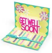 Sizzix Thinlits Get Well 3D Drop-ins 4pc set #661846 Retail $9.99 by S. Barnard