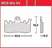Can Am (Brp) SPYDER 1330 F3-T 2021-2022 TRW SV Series Sindered Brake Pads