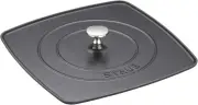 Cast Iron 10.3-Inch Square Grill Press - Matte Black (Fits 12-Inch Grill Pan), M