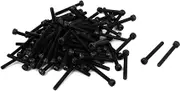 uxcell M3 x 25mm Alloy Steel Hex Bolt Socket Head Cap Machine Screws Black 100 Pcs