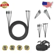 Optimize Your VR Setup with 3-in-1 Flat Cable for HTC Vive – 16ft Connectivity