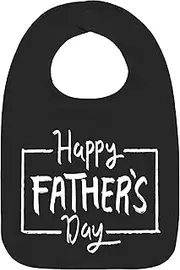 Aiden's Corner Handmade Cute Baby Boy Girl Happy 1st Father's Day Bib