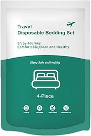 Travel Booklet - Hotel Sleeping Bag, Lightweight Bed Linen | Portable Sleeping Sheet, Breathable Hotel Bed Insert, Compact Travel Bag for Airplane, Camping, Backpack, Travel