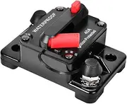 COOLHIYA Waterproof 40a Mini Circuit Breaker Anl Fuse Holder for Boat Truck Rv Marine Auto Reset Panel Mount