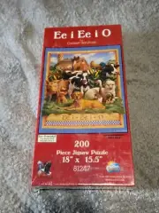 Ee i Ee i O By Corbert Gauthier 200 Piece Jigsaw Puzzle Sealed, Retired, Farm