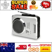 AM/FM Pocket Radio & Cassette Player, Portable Walkman with Built-in Speaker