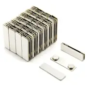 Strong Magnetic Name Badge ID Holder w/ Metal Fastener (1000 Pack) (Silver)