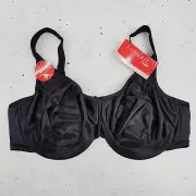 [ TRIUMPH Formfit ] Womens Black Minimiser Underwired Bra NEW | Size AU 20DD