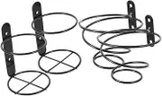 Simple Wine Mount Set 4pcs Metal Wine Bottle Holder for Home Restaurant Decor