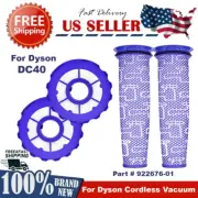 4 PC Pre Post HEPA Motor Filter Replacement 922676-01 For Dyson DC40 Animal