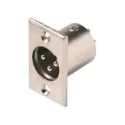 Eagle 3C XLR Plug Chassis Panel Mount Male Socket Connector 3C XLR 3-Pin Plug