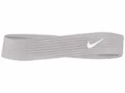 Unisex Adult Nike Novelty Ribbed Swoosh Logo Headband Grey Gray White