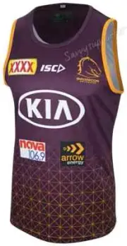 Brisbane Broncos NRL Maroon Training Singlet Sizes S-5XL BNWT