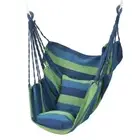 Canvas Hanging Hammock Chair Hanging Rope Swing Bed 200KG Load Bearing for Outdo