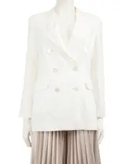 White Linen Blazer
