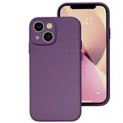 MCC iPhone 15 Plus Soft Liquid Silicone Shockproof Case Cover Apple 15Plus [Dark Purple]