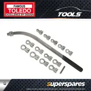 Toledo Drive Pulley Spanner 9pc Set 12 - 19mm with Interchangeable head
