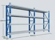4m(L) x 2m(H) x 0.6m(D)Garage Storage Warehouse Shelving Racking Metal Q2-4020BG