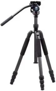 SIRUI T-024SK Carbon Fiber Travel Tripod with VA-5 Compact Fluid Video Head s