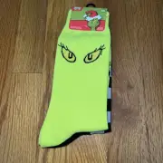 The Grinch Socks 2 Pair Crew Adults Shoe Size 6-12 New