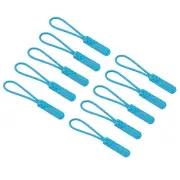 Zipper Pulls Extension Handle Cord, 15 Pack Plastic Cylindrical Head, Blue