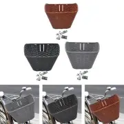 Bike Basket Detachable Retro Design Front Bicycle Basket for Kids and Adults
