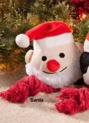 Santa Fetch, Tug o' War, Chew Toy for Dogs