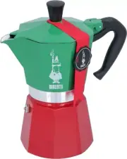 Bialetti Moka Express 6Cups Tricolour Aluminium Stovetop Percolator/Coffee Maker