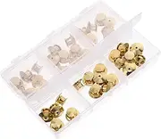 [KONTONTY] Diy Craft Supplies Pcs Metal Pin Backs Locking Safety Backs for Lapel Pins Badges