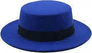 [Bollrllr] Women's Faux Wool Jazz Hat Vintage Classic Topper