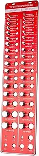 Screw Thread Gauge | Metal 34 Hole Thread Gauge,Wear-Resistant Screw Size Tester, Bolt Measuring Supplies for Craft Enthusiasts, Maintenance Professionals