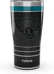 Tervis Traveler NFL Jacksonville Jaguars - Night Game Triple Walled Insulated Tumbler Travel Cup Keeps Drinks Cold & Hot, 20oz, Stainless Steel