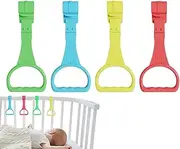 Baby Bed Stand Up Rings - Crib Handle Training Set, Toddler Walking Practice Aid | Soft Grip Baby Pull Ring with Non-Slip Hook Design, Practical Standing Support Tool for Early Stage Learning Movement