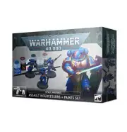 Warhammer 40k: Space Marines - Assault Intercessors and Paints Set
